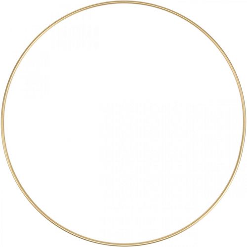 Prodotto Anello decorativo in metallo Anello decorativo Scandi anello dorato Ø40cm 4 pezzi