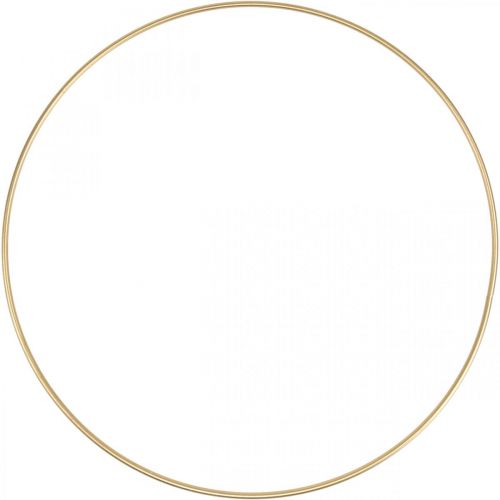 Floristik24 Anello decorativo in metallo Anello decorativo Scandi anello dorato Ø40cm 4 pezzi