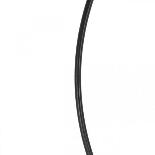 Floristik24 Anello decorativo in metallo Anello Scandi anello decorativo nero Ø30 cm 4 pezzi