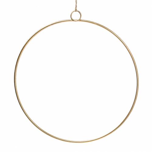 Prodotto Anello decorativo per appendere oro Ø35 cm 4 pezzi