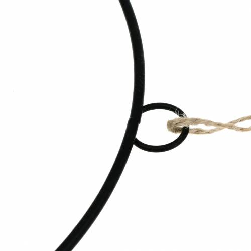 Prodotto Anello decorativo per appendere nero Ø50cm 3 pezzi
