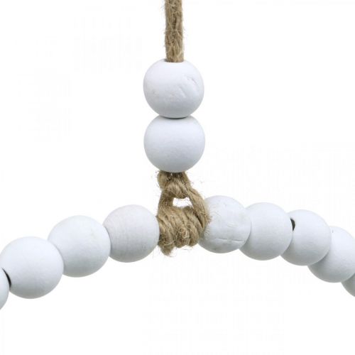 Prodotto Anello con perle, primavera, anello decorativo, matrimonio, ghirlanda da appendere bianco Ø28cm 4pz