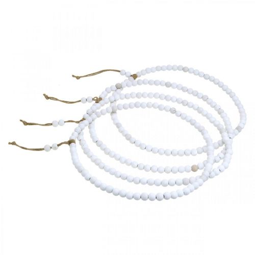 Prodotto Anello con perle, primavera, anello decorativo, matrimonio, ghirlanda da appendere bianco Ø28cm 4pz