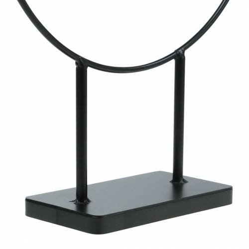 Floristik24 Anello decorativo con supporto nero Ø28cm