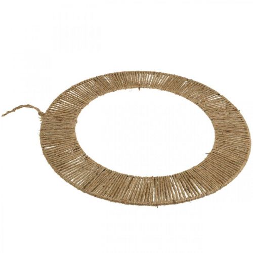 Prodotto Anello decorativo estivo da parete per appendere boho juta, metallo Ø49cm