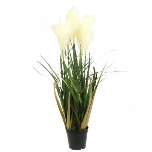 Prodotto Crema artificiale per piante in vaso con erba di carice in vaso, verde 79 cm