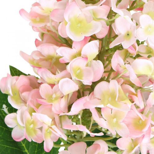 Floristik24 Pannocchia Ortensia Fiore Di Seta Rosa Ortensia Artificiale L100cm