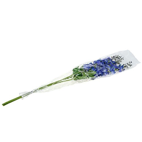 Floristik24 Delphinium Blue 78cm 3 pezzi