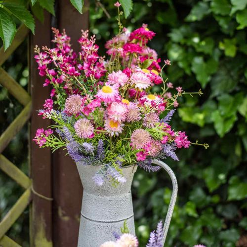 Prodotto Rhodanthe rosa-rosa, fiori di seta, pianta artificiale, mazzo di fiori di paglia L46cm