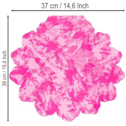 Bracciale a rondella con fiori, rotondo, 38 cm, rosa, per bouquet. | Floristik24.it