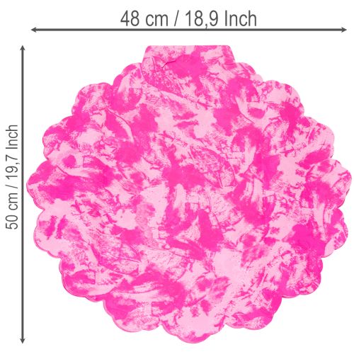 Collana di fiori Rondella rosa per bouquet, 48 cm | Floristik24.it