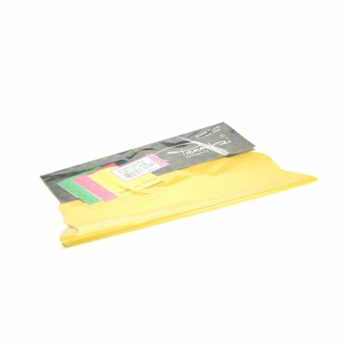 Floristik24 Polsino Rondella giallo a strisce Ø40cm 50 pezzi bracciale piatto