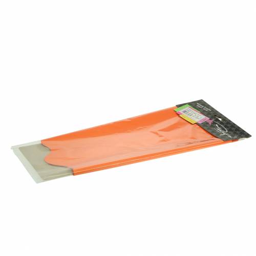 Floristik24 Polsino Rondella a strisce arancioni Ø60cm 50p