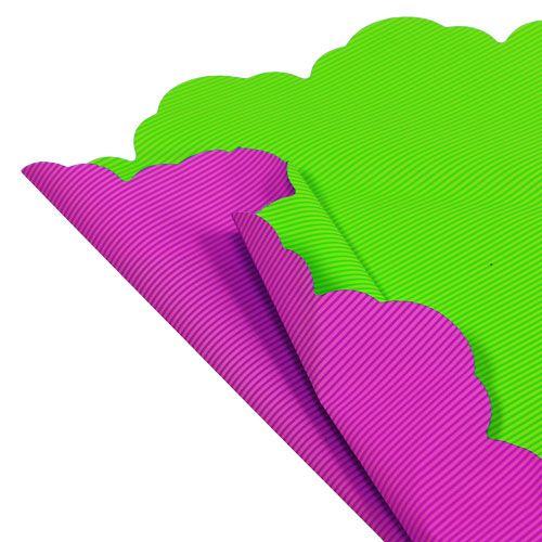 Floristik24 Rondella Ø48cm bicolore rosa-verde 50p
