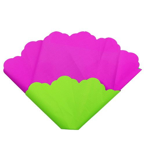 Floristik24 Rondella Ø48cm bicolore rosa-verde 50p