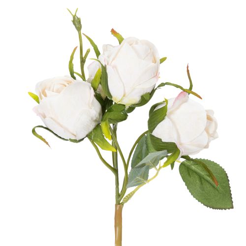 Prodotto Bouquet di fiori artificiali di rose per una decorazione elegante della tavola, 31 cm, 3 pezzi