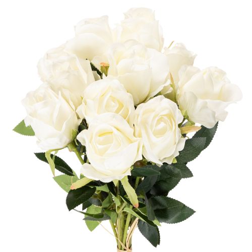 Rose artificiali a stelo lungo, per vaso, 62 cm, 12 pezzi | Floristik24.it