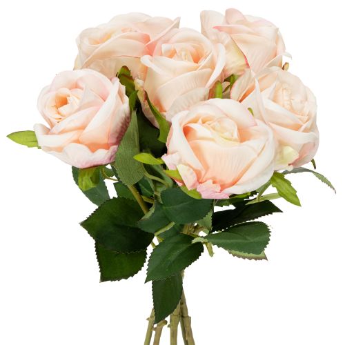 Floristik24 Bouquet di rose artificiali per decorazioni eleganti per la casa e occasioni festive, 44 cm, 6 pezzi