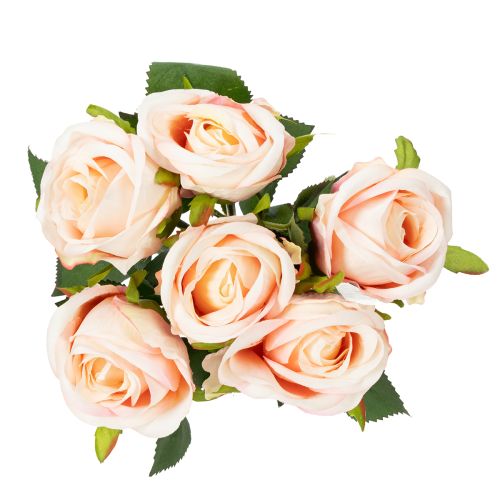 Prodotto Bouquet di rose artificiali per decorazioni eleganti per la casa e occasioni festive, 44 cm, 6 pezzi