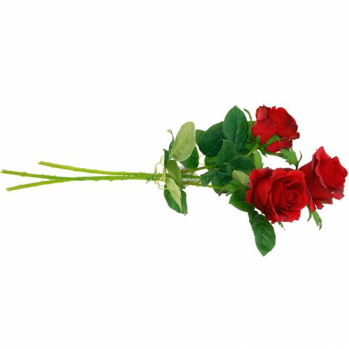 ROSE contadini ROSE fiore di seta ARTE Fiore Rosso 68 cm 180063 f9 