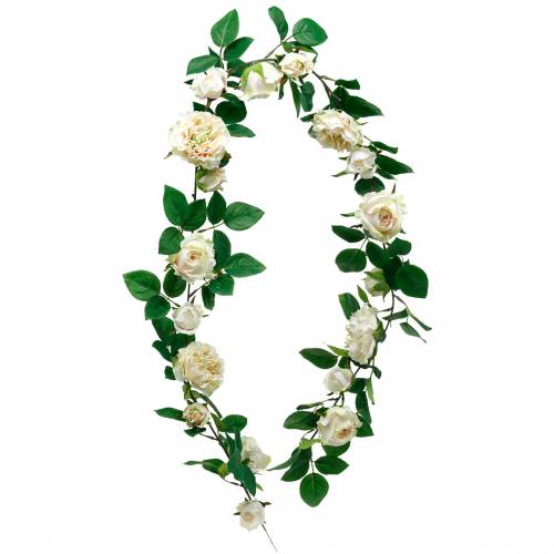 Floristik24 Romantico Rose Garland Fiore Di Seta Rosa Artificiale Vite 160cm