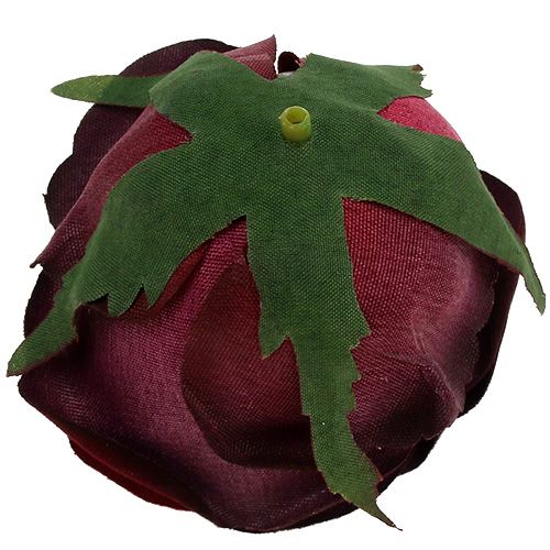 Floristik24 Testa di rosa Ø6,5cm Rosso scuro 8 pezzi