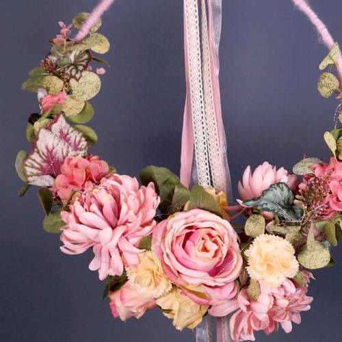 Prodotto Bouquet di rose artistiche rosa 40 cm
