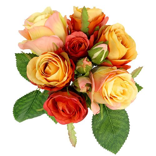 Prodotto Mazzo di rose arancioni Ø17cm L25cm