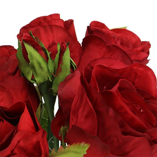 Floristik24 Bouquet di rose rosso 25 cm
