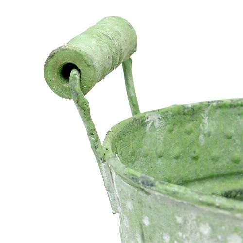 Vaso rosa con manici Ø14,5 cm H19 cm verde | Floristik24.it