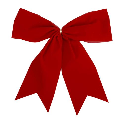 Fiocco rosso Fiocco regalo natalizio da esterno 21  cm-5593-100-20