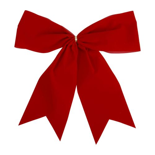 Fiocco rosso Fiocco regalo natalizio da esterno 21 cm