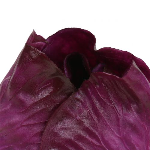 Floristik24 Cavolo rosso artificiale Real-Touch Ø12cm