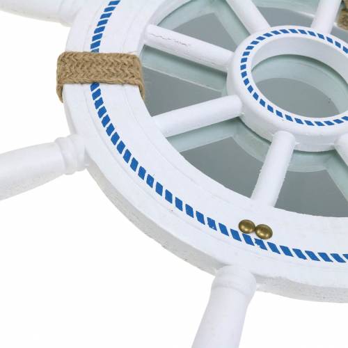 Floristik24 Specchio decorativo volante bianco Ø40cm
