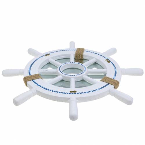 Floristik24 Specchio decorativo volante bianco Ø40cm