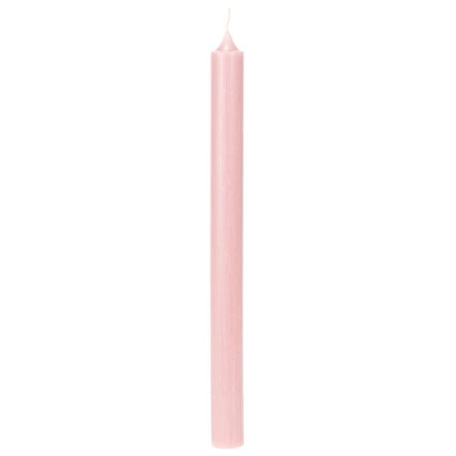 Candele rustiche a cono, tinta unita rosa, 350/28 mm, 4 pezzi acquistare | Floristik24.it