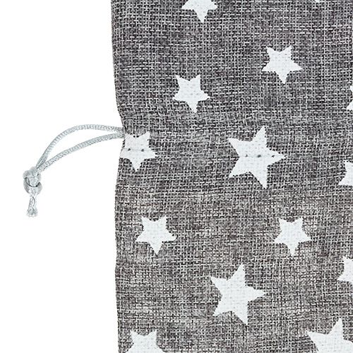 Floristik24 Borsa di Stelle Ø23cm H35cm Grigio