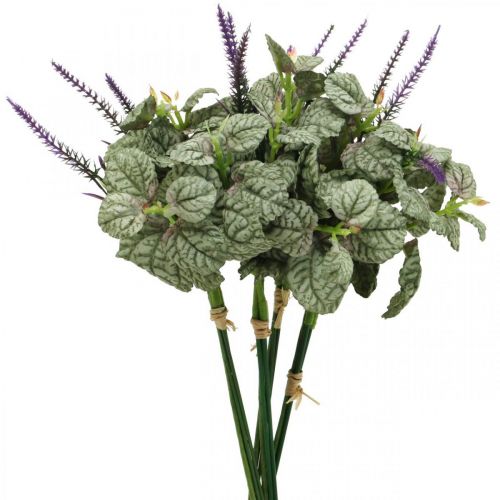 Prodotto Fiori di seta artificiale, salvia in mazzetto, fiore di seta salvia viola L28cm 4pz