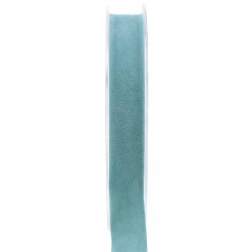Nastro in velluto azzurro 15mm 7m
