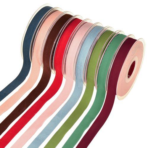 Floristik24 Nastro di velluto nastro decorativo velluto 15mm 7m vari colori