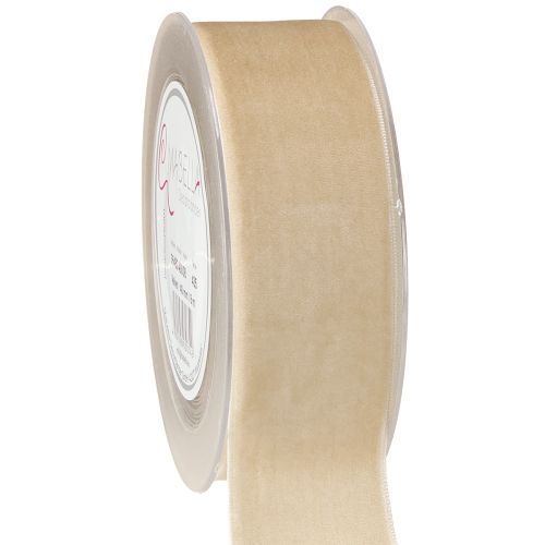 Nastro di velluto nastro decorativo nastro regalo in velluto beige 40mm 8m
