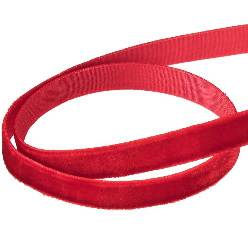 Prodotto Nastro di velluto nastro decorativo Nastro di velluto rosso 10mm 20m