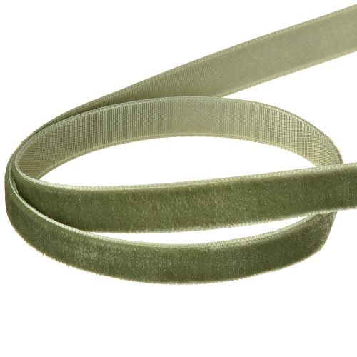 Prodotto Nastro di velluto nastro regalo nastro decorativo verde L10mm 20m