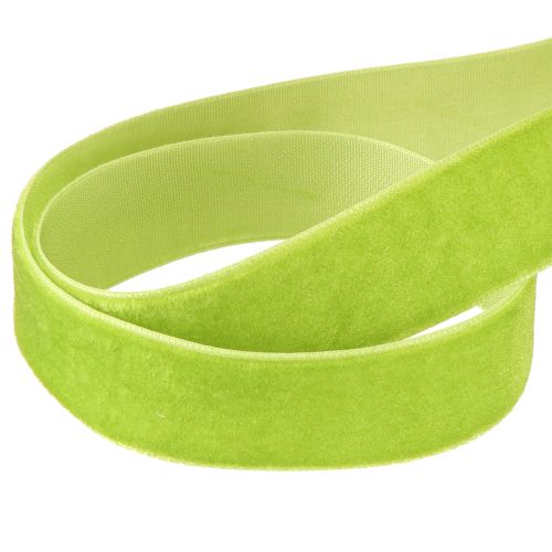 Prodotto Nastro di velluto verde chiaro nastro decorativo nastro di velluto verde 20mm 10m