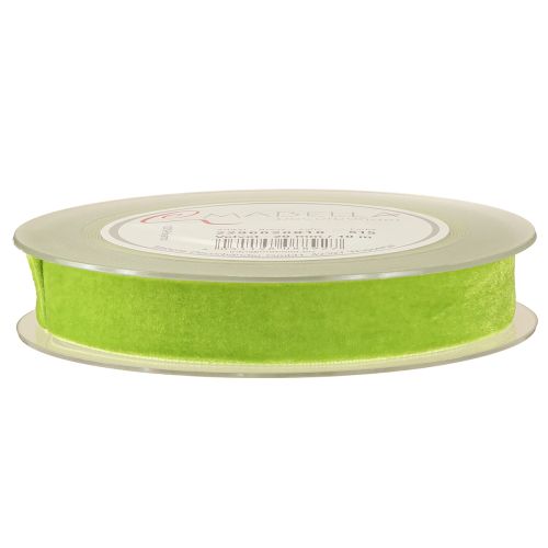 Prodotto Nastro di velluto verde chiaro nastro decorativo nastro di velluto verde 20mm 10m