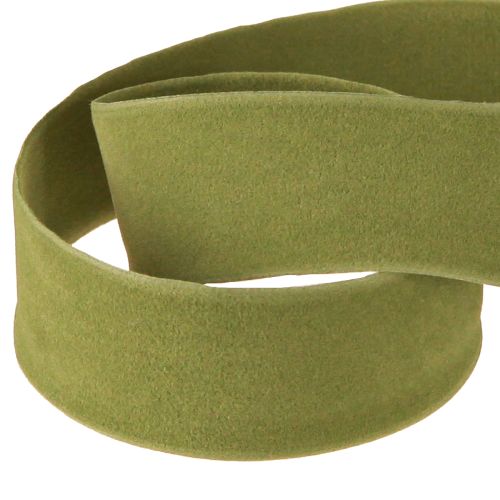 Prodotto Nastro di velluto verde muschio 25mm 7m
