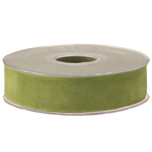 Prodotto Nastro di velluto verde muschio 25mm 7m