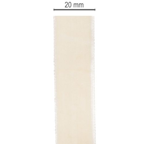 Nastro regalo, elegante nastro di velluto per regali e fiori, 20 mm, 10 m | Floristik24.it
