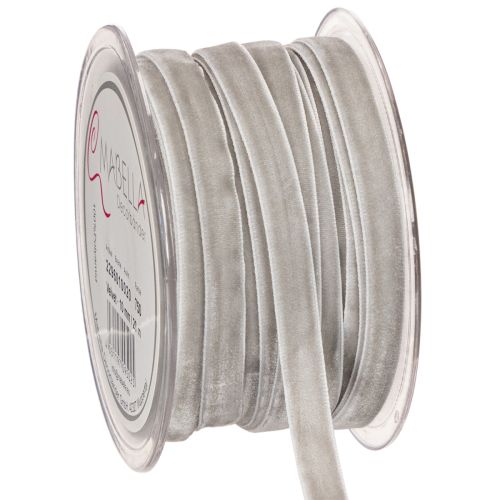 Nastro di velluto, nastro decorativo in rotolo per decorazioni creative, largo 10 mm, lungo 20 m.