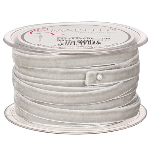 Nastro di velluto, nastro decorativo in rotolo per decorazioni creative, largo 10 mm, lungo 20 m. | Floristik24.it